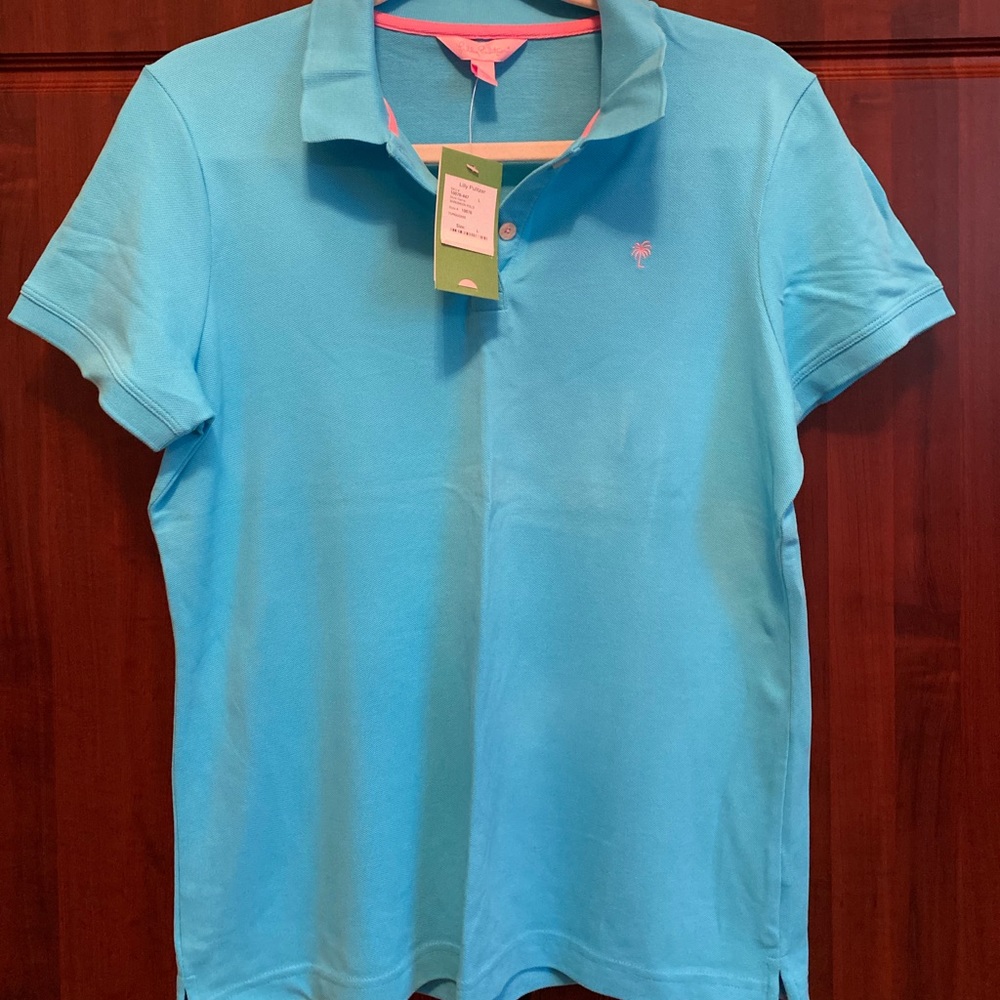 NWT Lilly Pulitzer Turquoise Golf Shirt